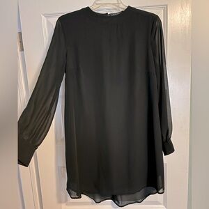 ASTR Sheer Long Sleeve Dress
